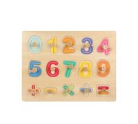Interactive Wooden Puzzle Panel for Kids Early Skill Characters Pegs Fruits Shapes Hand Eye Coordination Multifunctional Wooden Peg Puzzles