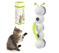 Interactive Worm Cat Toy with Suction Cups - Wall & Window Mounted Kitten Teaser, Self-Moving Wiggly Toy for Indoor Cats, Engaging Stimulation for Playful Cats & Kittens