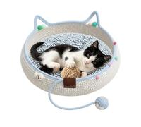 Interactive Woven Pet Nest And Lounge For Kittens In Bedroom Or Living Room | Soft Natural Cotton Rope Provides A Sanctuary For Daily Relaxation Deep Sleep And Peaceful Resting Inside The Home