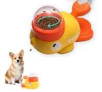 Interactive Yellow Duck Pet Feeder Slow Feeder for Dogs Cats Puzzle Toy Treat Dispenser for Boredom Small & Medium Dogs Anti-Gulping for Fun Mealtime