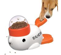 Interactive Yellow Duck Pet Feeder - Slow Feeder Toy for Dogs & Cats | Fun Treat Dispenser for Small Pets | Durable & Non-Toxic | Anti-Choking & Stress Relief (white)