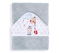 Interbaby Bath Cape 400 GSM Terry Cotton 100 x 100 cm Grey Jungla