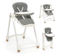 Interbaby | Evolutive Folding Baby Highchair 6-36 Months Max 20kg Aluminium 3-Way Adjustable Backrest Adjustable Legs and Tray Safety Belt