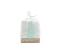 INTERBABY Pack of 3 Muslin Cloths Made of Bamboo and Cotton Bear Green 55 x 70 cm Absorbent and Breathable and Ideal for Cleaning, Wiping and Covering Newborns