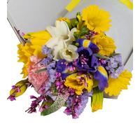 InterBloom Letterbox Fresh Flower Bouquet - Spring Mix - Premium Florist Stems - Thoughtful Gift - Next Day UK Delivery