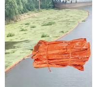 Interception Barrier - PVC Oil Boom, Float-Type Oil Containment Boom, Solid Floating Garbage Fence, 10m Flood Barrier - Reusable for River, Port & Lake Cleanup(2M*H-450mm)