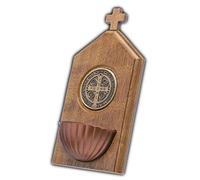 Intercession Holy Water Font (St Benedict Medal)