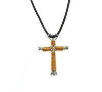 Intercession Horseshoe Nail Cross Necklace, Metal, Unknown