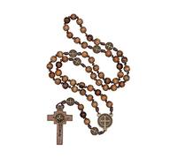 Intercession Mens St Bennedict Large Rosary, Base, No Gemstone