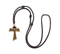 Intercession Wooden TAU Cross, L, Wood, No Gemstone