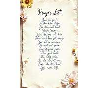 Intercessory Notes in Prayer List for Loved Ones