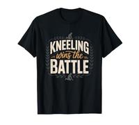 Intercessory Prayer Warrior Kneeling Wins Spiritual Battle T-Shirt