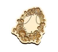 Interchangeable Brass Wax Seal Stamp Head, Ornate Embossed Patterns for Scrapbooking & Wedding Decorations Frame Invitations Embossed Interchangeable Engraved Craft Scrapbooking Head