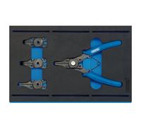 Interchangeable Circlip Plier Set in 1/4 Drawer EVA Insert Tray (5 Piece)