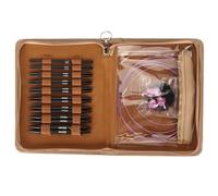 Interchangeable Circular Knitting Needle Set 3-6mm Ergonomic Knitting Needles for Socks Sweater Making, Complete Knitting Kit with Storage Bag for Beginners and Elderly -