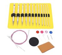 Interchangeable Circular Knitting Needles Set 12Pcs | 3mm to 10mm Ergonomic Crochet Hooks | Tunisian Crochet for Rugs/Blankets/Scarves