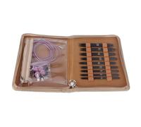 Interchangeable Circular Knitting Needles Set, 3 to 8mm Crochet Needles Set with 18 Circular Needles, Storage Bag, Ergonomic Handle Circular Knitting Needle Set for Crafting