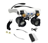 Interchangeable Lens Headband Magnifier with Bright LED for Detailed Tasks and Projects High-Detail Work Magnifier LED Headband Premium Interchangeable Lenses for Crafting and Repair Work