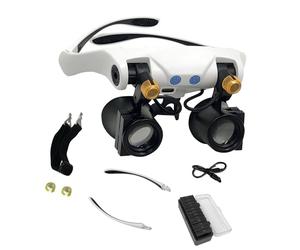 Interchangeable Lens Headband Magnifier with Bright LED for Detailed Tasks and Projects High-Detail Work Magnifier LED Headband Premium Interchangeable Lenses for Crafting and Repair Work