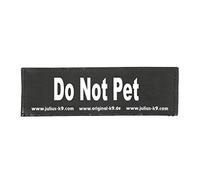 Interchangeable Patches, 1 pair, Do Not Pet, Black, Size: Large
