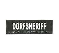 Interchangeable Patches, 1 pair, DORFSHERIFF, Size: Small, Black