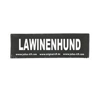 Interchangeable Patches, 1 pair, LAWINENHUND, Size: Large, Black