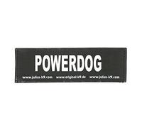 Interchangeable Patches, 1 pair, POWERDOG, Size: Large, Black