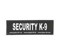 Interchangeable Patches, 1 pair, SECURITY, Size: Small, Black