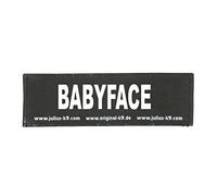 Interchangeable Patches, 1 pair, Size: BABYFACE, Size: Large, Black