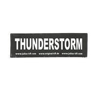 Interchangeable Patches, 1 pair, THUNDERSTORM, Size: Small, Black