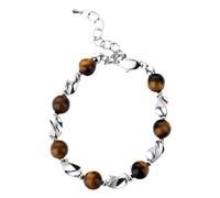 Interchangeable Use Natural Stone & Bracelet With Lobster Clasp | Replacement Alert Jewelry Or Fashion Bracelets For Women Men Girls Fashion Jewelry (Silver, One Size)