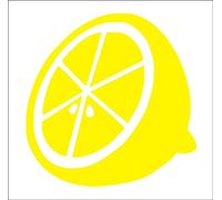 Intercoat 10 x Lemon Tile transfer stickers kitchen bathroom. Size and colour options. (YELLOW, 80mm)
