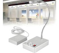 Intercom Speaker with 360° Adjustable Neck, Volume Control, 30mm Microphone for Clear Sound, Ideal for Banks, Offices, and Hospitals