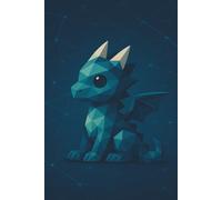 Interconnected Dragon || Lined Notebook, 6x9, 120 Pages: Minimalist notebook for mindful writing, planning, and digital-age reflection
