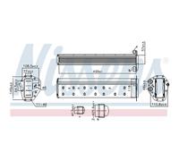 Intercooler 961227 Nissens 11618603913 8603913