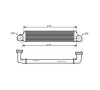 Intercooler BW4280 AVA 17517789793 17517793370 7789793 7793370