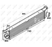 INTERCOOLER CHARGER NRF OE QUALITY REPLACEMENT 30798