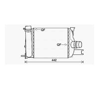 Intercooler DAA4013 AVA 14461B680C 144965154R 144966051R 144967634R