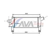 Intercooler DNA4339 AVA 14461EB360 14461EB70A
