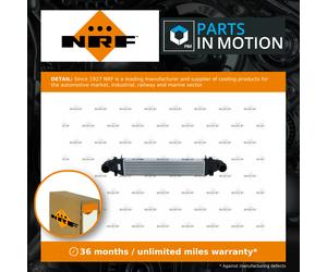 Intercooler fits MERCEDES E200 W212 1.8 11 to 15 M271.958 NRF 2045000500 Quality