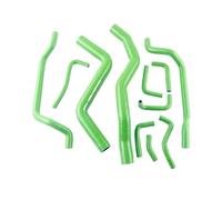 Intercooler Hose Radiator&Heater Silicone Hose Set for Mitsubishi for Eclipse GSX DSM 4G63 2G 2.0L Turbo 1995 1996 1997 1998 1999(Green)