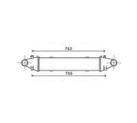 Intercooler MSA4525 AVA 2045000300 A2045000300