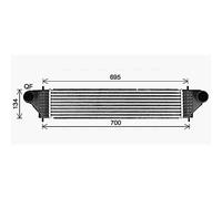 Intercooler MT4277 AVA 1530A111 1530A192 1530A242