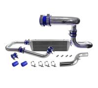 Intercooler Replacement For Acura Integra D15D16 B16 B18 90-93 DC2 94-01 For Civic EG 92-95 EK 96-00 Del Sol 93-97 Upgrade Front Intercooler Kit(Blue)