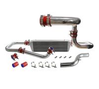 Intercooler Replacement For Acura Integra D15D16 B16 B18 90-93 DC2 94-01 For Civic EG 92-95 EK 96-00 Del Sol 93-97 Upgrade Front Intercooler Kit(Red)