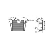 Intercooler STA4036 AVA 6Q0145804B 6Q0145804E 6Q0145805E