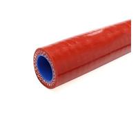 intercooler Turbo Hose Pipe Silicone Cooler, Silicone Straight Coolant Hose 1 Meter Length Intercooler Pipe ID 16MM Red Blue Black Car Air Intake Hose(Red)