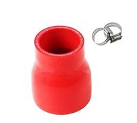intercooler Turbo Hose Pipe Variable Diameter Silicone Tube, Charger Variable Diameter Hose, red, Blue, Black Head Tube, Variable Diameter Car Air Intake Hose(Rouge,OD 20xID 14mm)