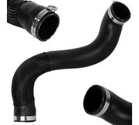 Intercooler Turbo Hose Pipe with 2 Clamps & Braided Cover, Heat Resistant Boost Pipe, Compatible with S60 S80 V60 V70 XC60 XC70 2.0L 2.4L Diesel, 31338090, 30741795