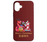Intercultural Christmas Illustration Kung Fu Dragon Case for iPhone 16 Plus